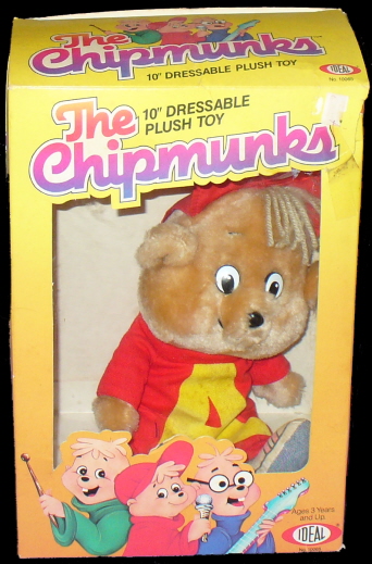 1983 Alvin The Chipmunks 10 Ideal Dressable Plush Toy