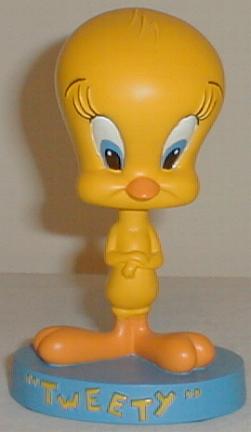 Looney Tunes Tweety Bird Sylvester Curley Sipper Straw Applause 1992 Vintage Toy 