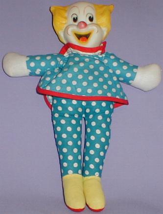bozo the clown stuffed doll