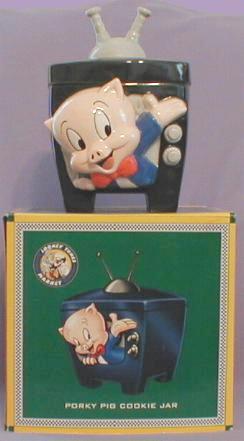 Vintage 1990 Porky Pig showtime PVC Figure Toy by Applause Looney Tunes Warner Bros